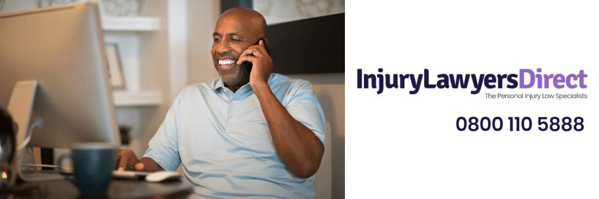 Man enquiring about personal injury compensation