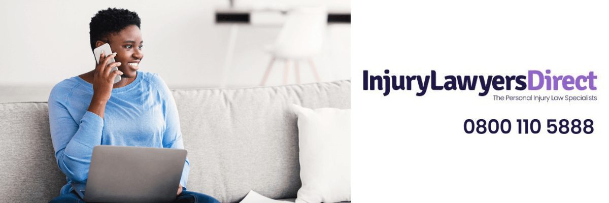 Woman making injury claim with Injury Lawyers Direct